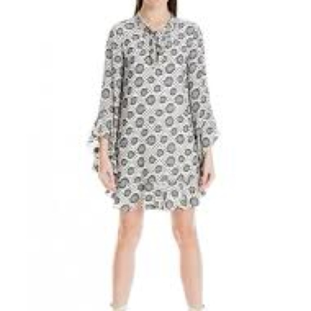 Max Studio Black and Cream Tunic Dress, size L